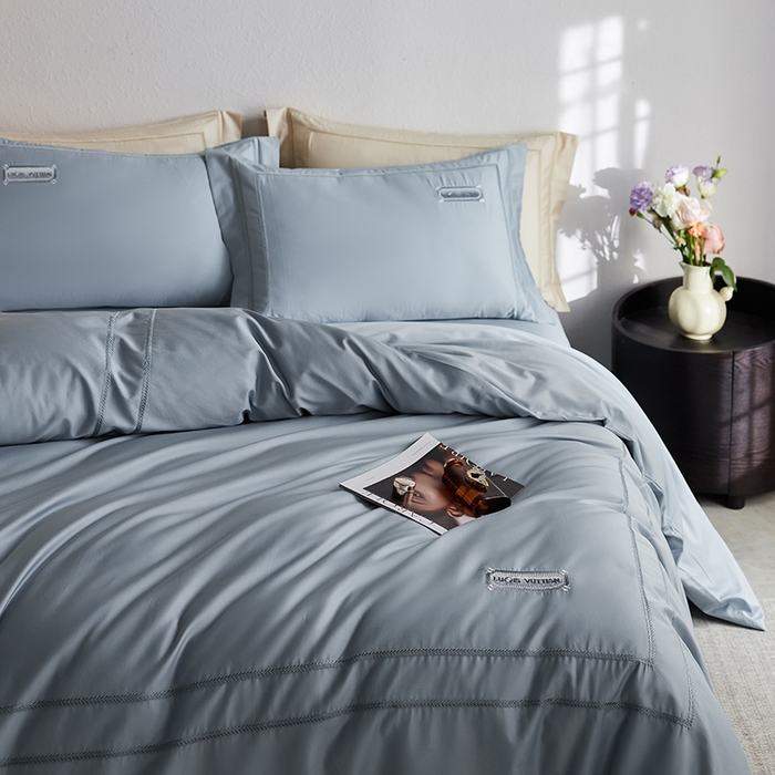 91家纺网 家纺一手货源 找家纺 千朵森 2025新款轻奢60长绒棉纯棉大版刺绣刺绣四件套-致简风华 致简风华-印象