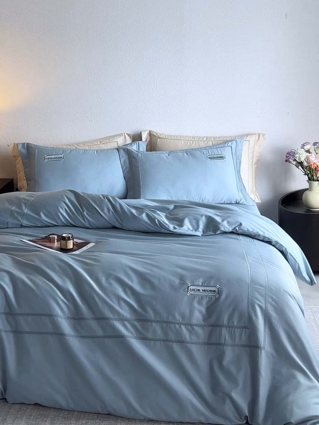 91家纺网 家纺一手货源 找家纺 千朵森 2025新款轻奢60长绒棉纯棉大版刺绣刺绣四件套-致简风华 致简风华-印象