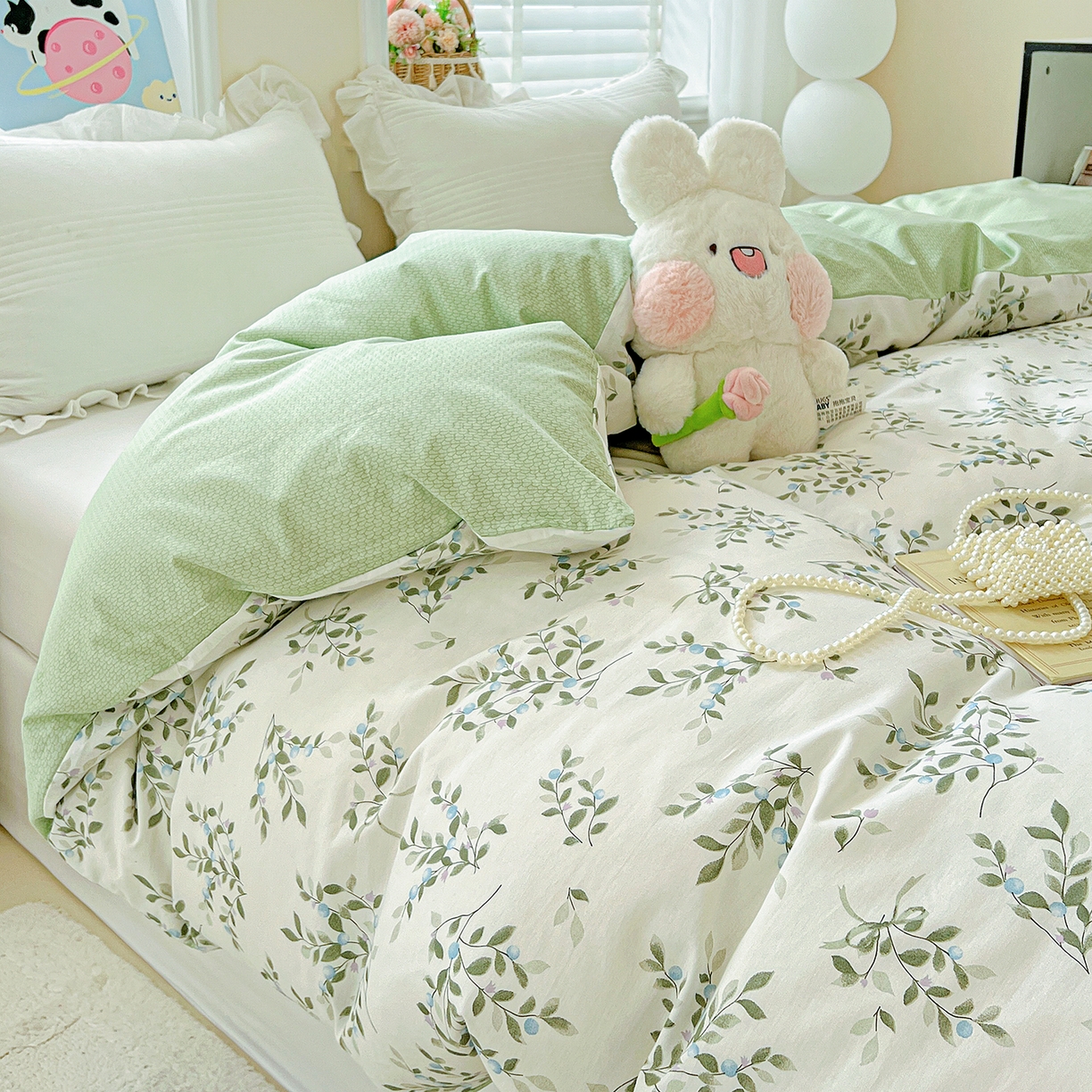 91家纺网 家纺一手货源 找家纺 恩泽家纺 2025新款加厚全棉纯棉印花系列被套单件-单被套 硕果累累