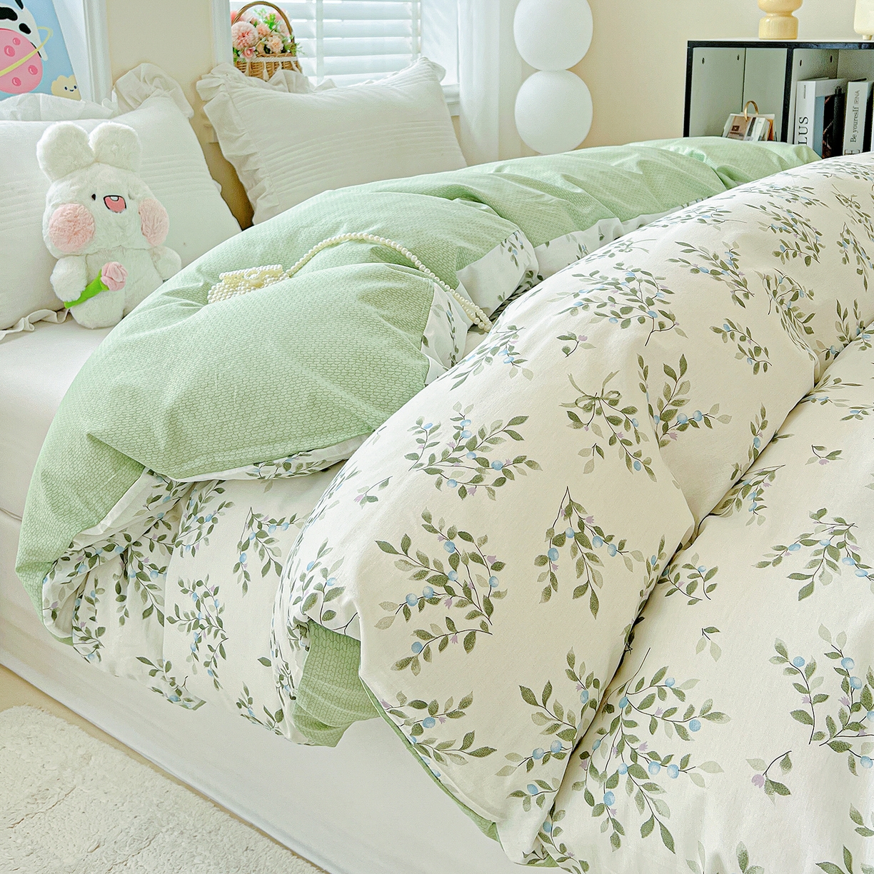 91家纺网 家纺一手货源 找家纺 恩泽家纺 2025新款加厚全棉纯棉印花系列被套单件-单被套 硕果累累