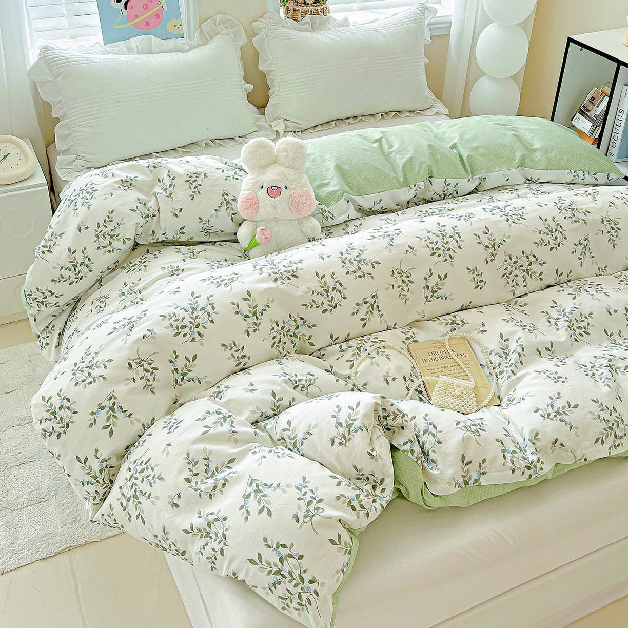 91家纺网 家纺一手货源 找家纺 恩泽家纺 2025新款加厚全棉纯棉印花系列被套单件-单被套 硕果累累