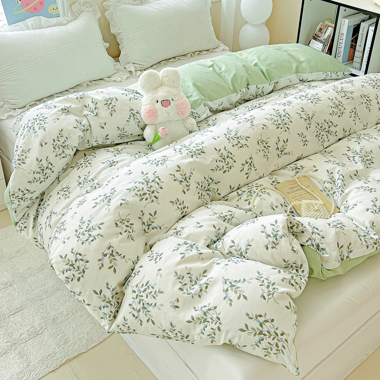 91家纺网 家纺一手货源 找家纺 恩泽家纺 2025新款加厚全棉纯棉印花系列被套单件-单被套 硕果累累