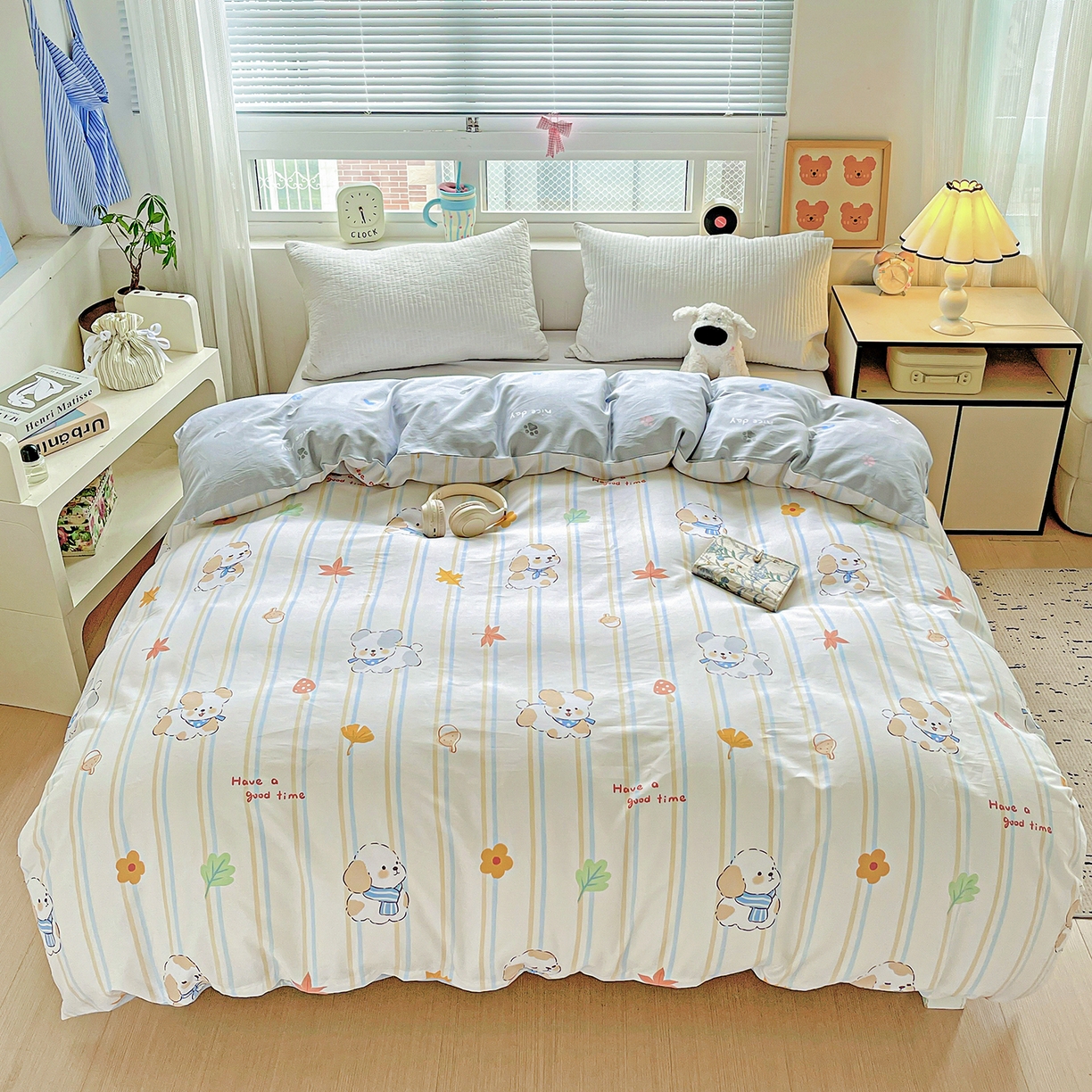 91家纺网 家纺一手货源 找家纺 恩泽家纺 2025新款加厚全棉纯棉印花系列被套单件-单被套 甜美派