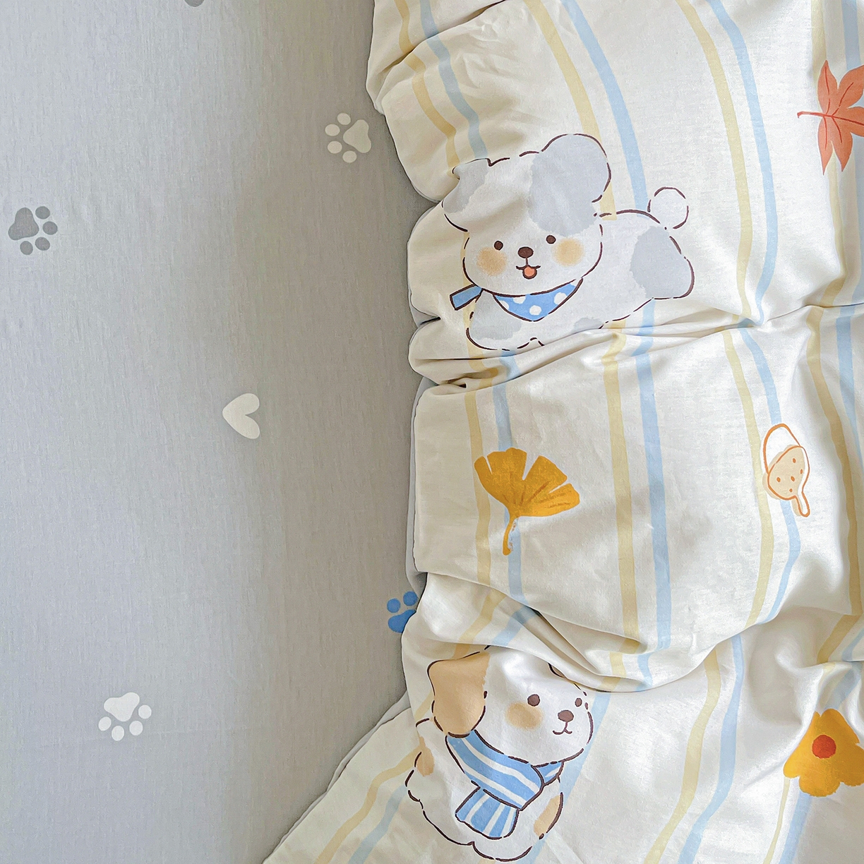 91家纺网 家纺一手货源 找家纺 恩泽家纺 2025新款加厚全棉纯棉印花系列被套单件-单被套 甜美派