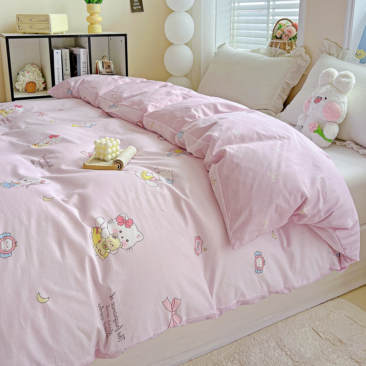 恩泽家纺 2025新款加厚全棉纯棉印花系列被套单件-单被套 甜心玩伴