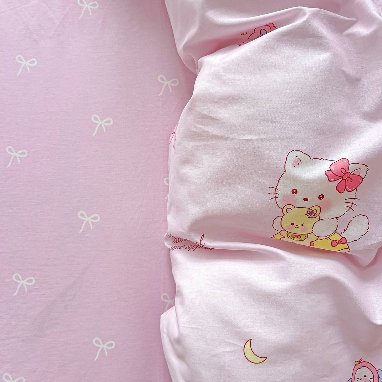 91家纺网 家纺一手货源 找家纺 恩泽家纺 2025新款加厚全棉纯棉印花系列被套单件-单被套 甜心玩伴