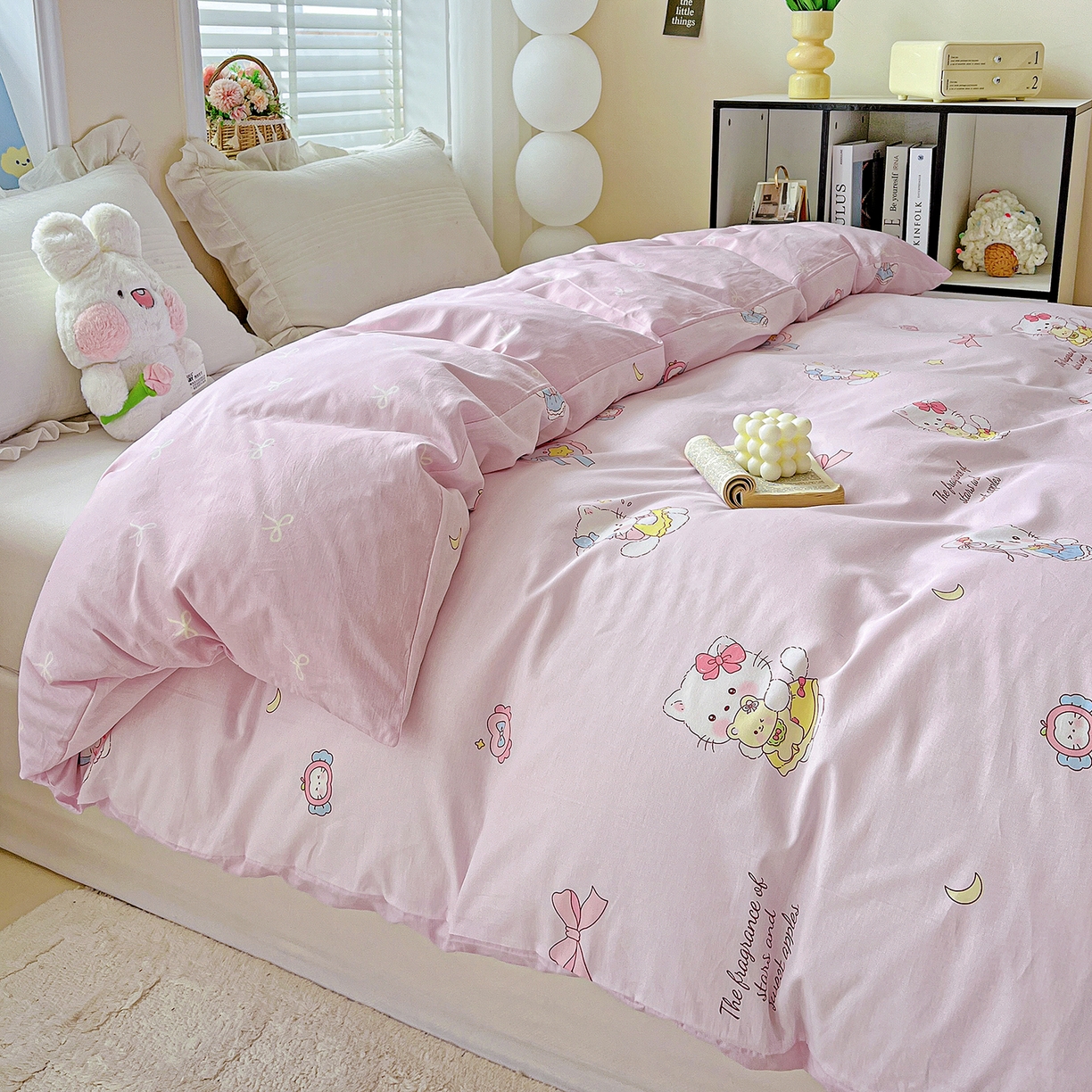 91家纺网 家纺一手货源 找家纺 恩泽家纺 2025新款加厚全棉纯棉印花系列被套单件-单被套 甜心玩伴