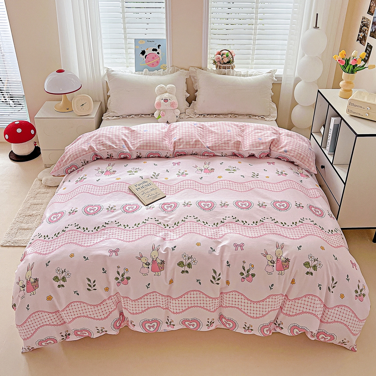 91家纺网 家纺一手货源 找家纺 恩泽家纺 2025新款加厚全棉纯棉印花系列被套单件-单被套 唯美