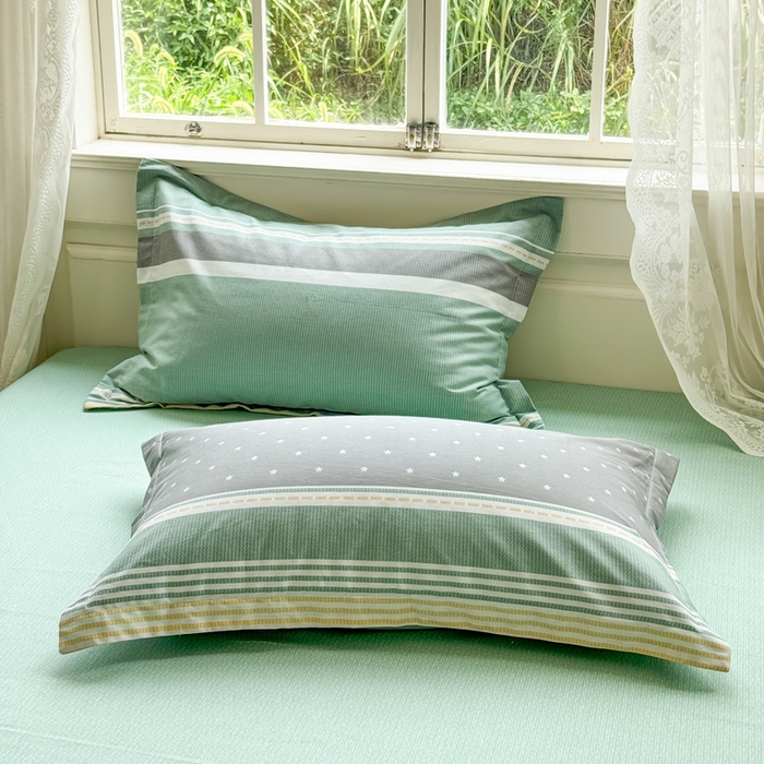 卓越 工厂直营新款128*68全棉印花斜纹单枕套 安加尔