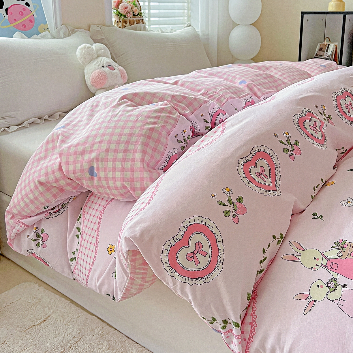 91家纺网 家纺一手货源 找家纺 恩泽家纺 2025新款加厚全棉纯棉印花系列被套单件-单被套 唯美