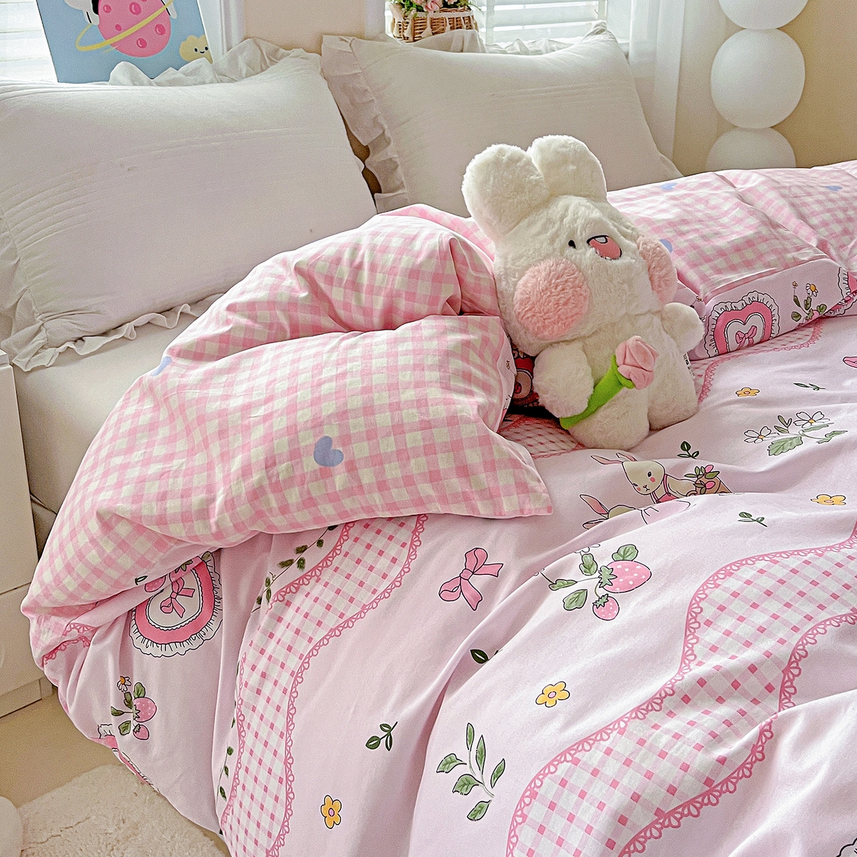 91家纺网 家纺一手货源 找家纺 恩泽家纺 2025新款加厚全棉纯棉印花系列被套单件-单被套 唯美