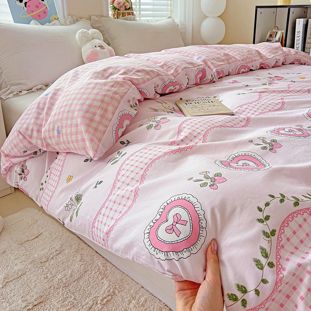 91家纺网 家纺一手货源 找家纺 恩泽家纺 2025新款加厚全棉纯棉印花系列被套单件-单被套 唯美