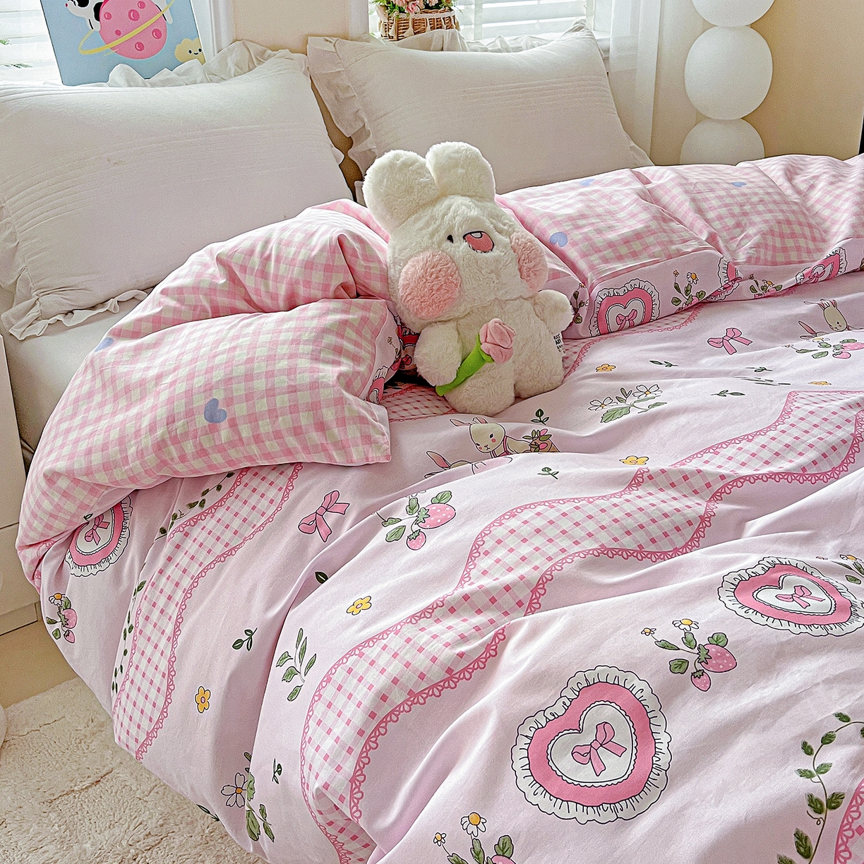 91家纺网 家纺一手货源 找家纺 恩泽家纺 2025新款加厚全棉纯棉印花系列被套单件-单被套 唯美