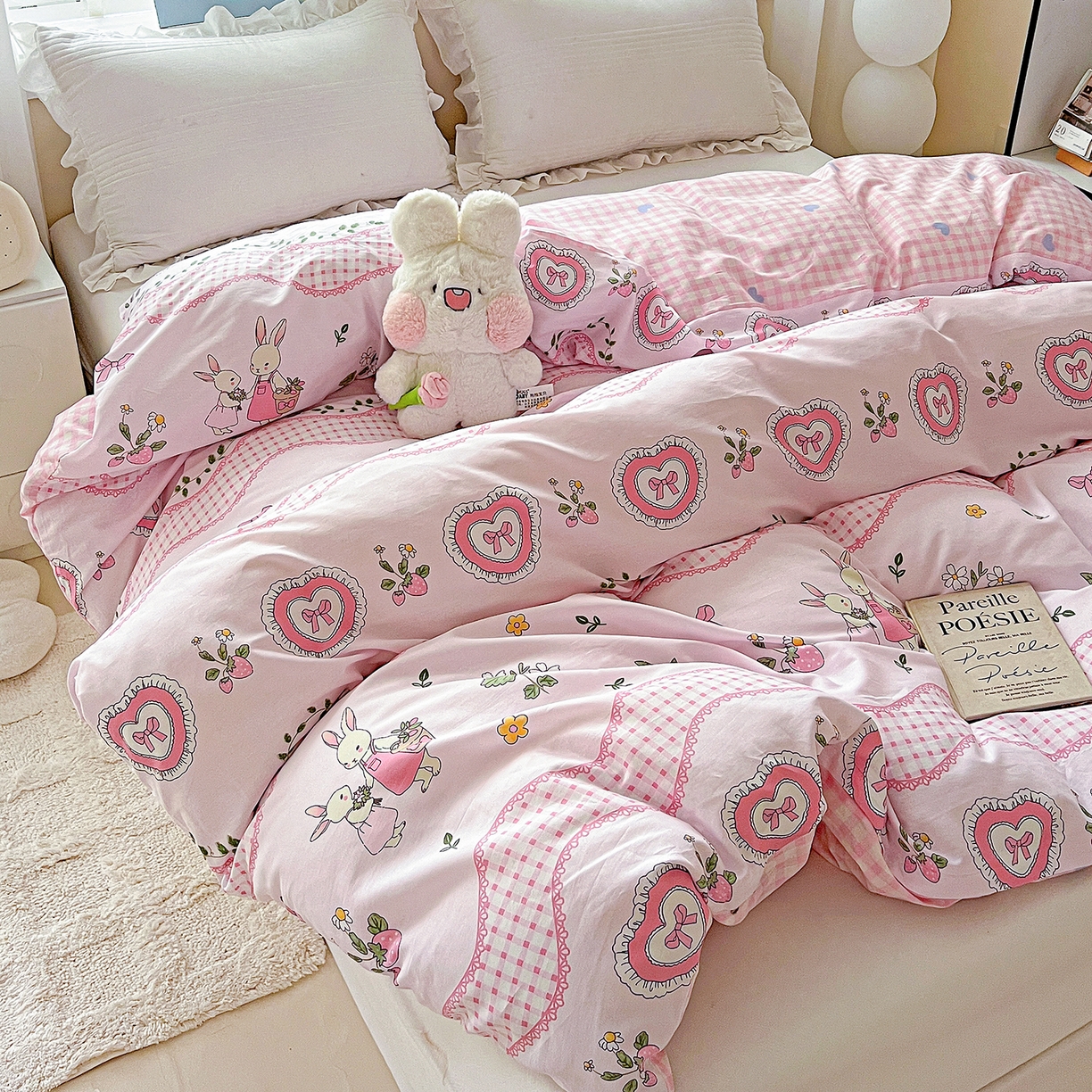 91家纺网 家纺一手货源 找家纺 恩泽家纺 2025新款加厚全棉纯棉印花系列被套单件-单被套 唯美