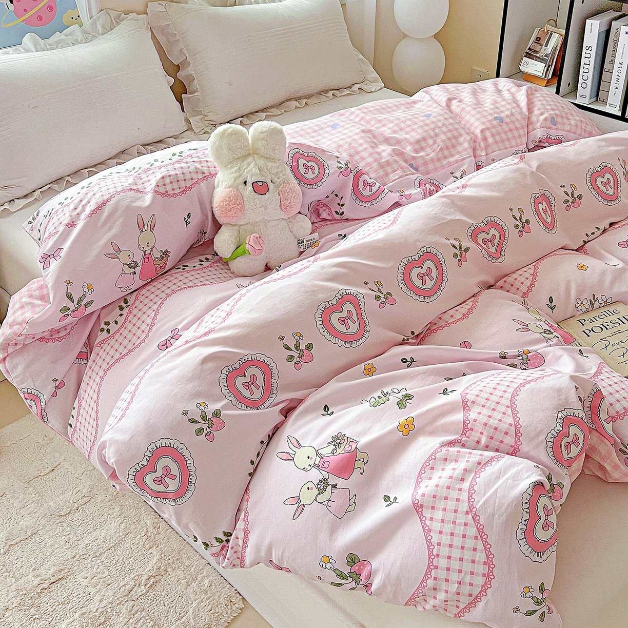 91家纺网 家纺一手货源 找家纺 恩泽家纺 2025新款加厚全棉纯棉印花系列被套单件-单被套 唯美