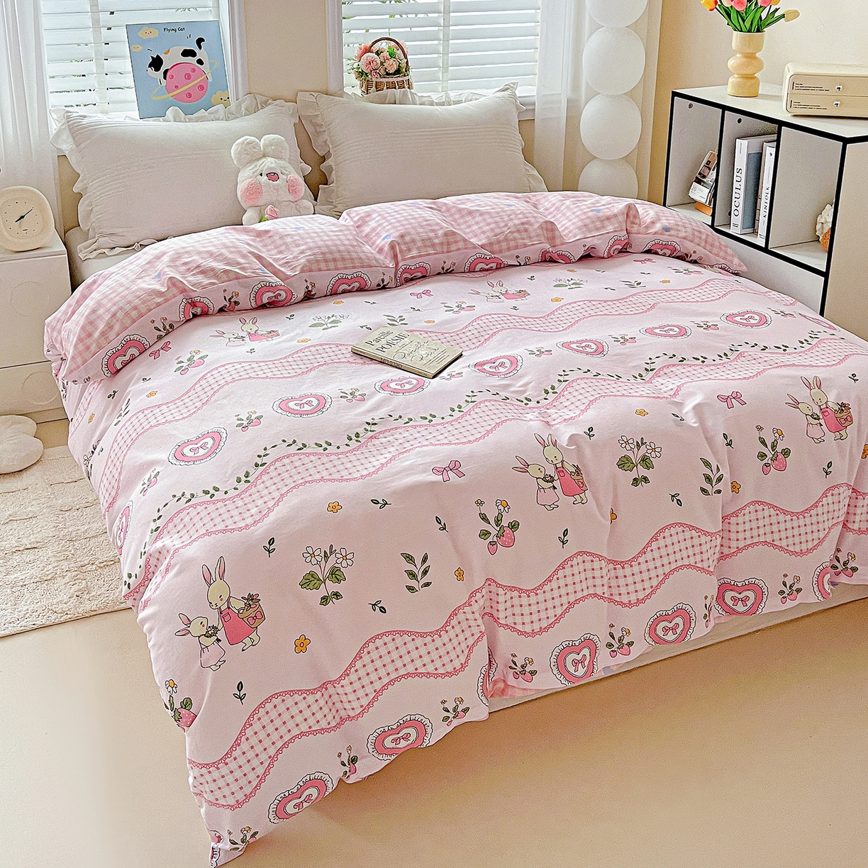 91家纺网 家纺一手货源 找家纺 恩泽家纺 2025新款加厚全棉纯棉印花系列被套单件-单被套 唯美