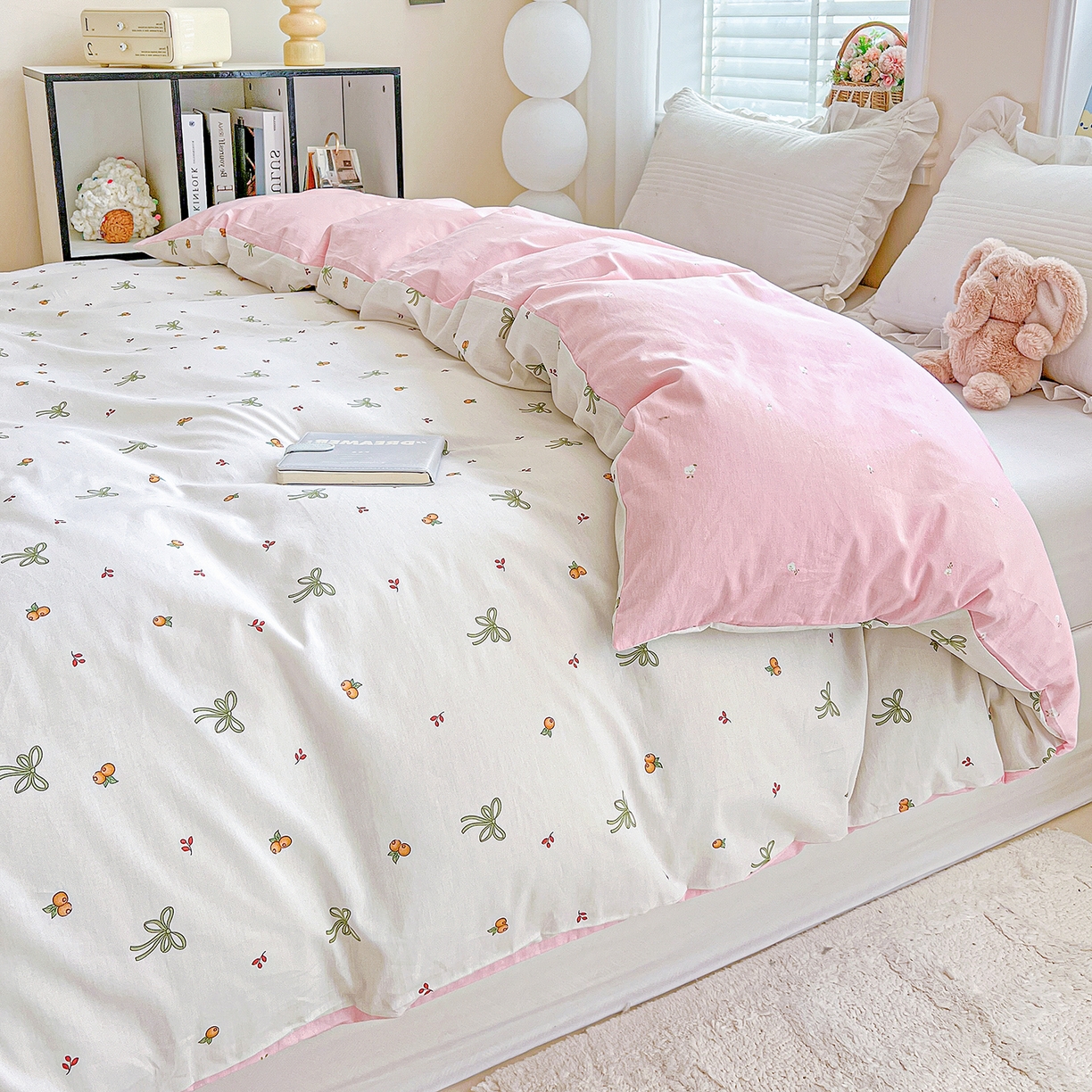 恩泽家纺 2025新款加厚全棉纯棉印花系列被套单件-单被套 小清新