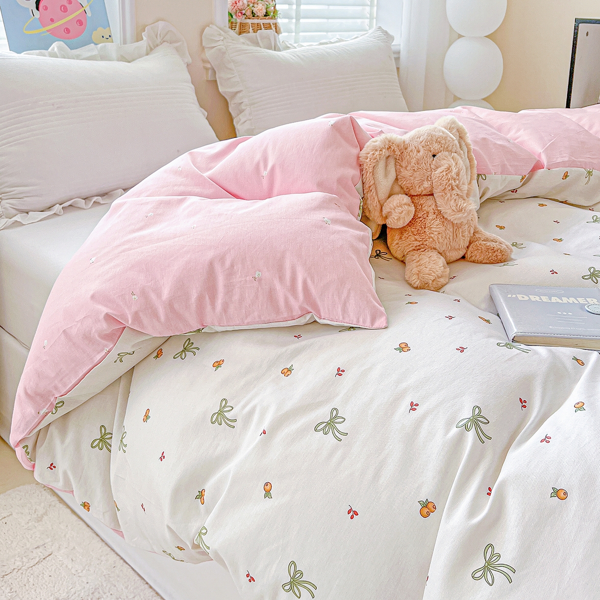 91家纺网 家纺一手货源 找家纺 恩泽家纺 2025新款加厚全棉纯棉印花系列被套单件-单被套 小清新