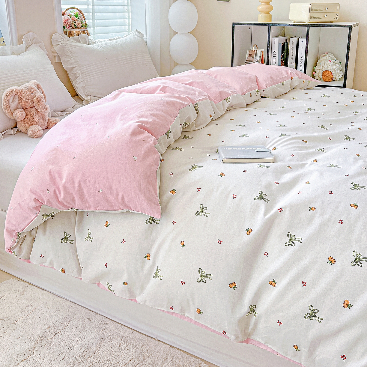 91家纺网 家纺一手货源 找家纺 恩泽家纺 2025新款加厚全棉纯棉印花系列被套单件-单被套 小清新