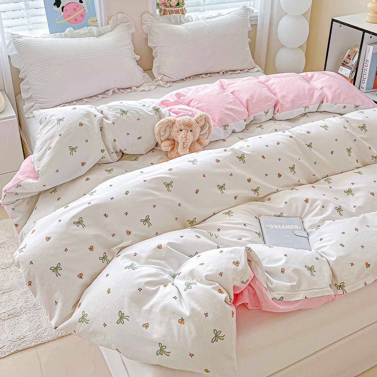 91家纺网 家纺一手货源 找家纺 恩泽家纺 2025新款加厚全棉纯棉印花系列被套单件-单被套 小清新