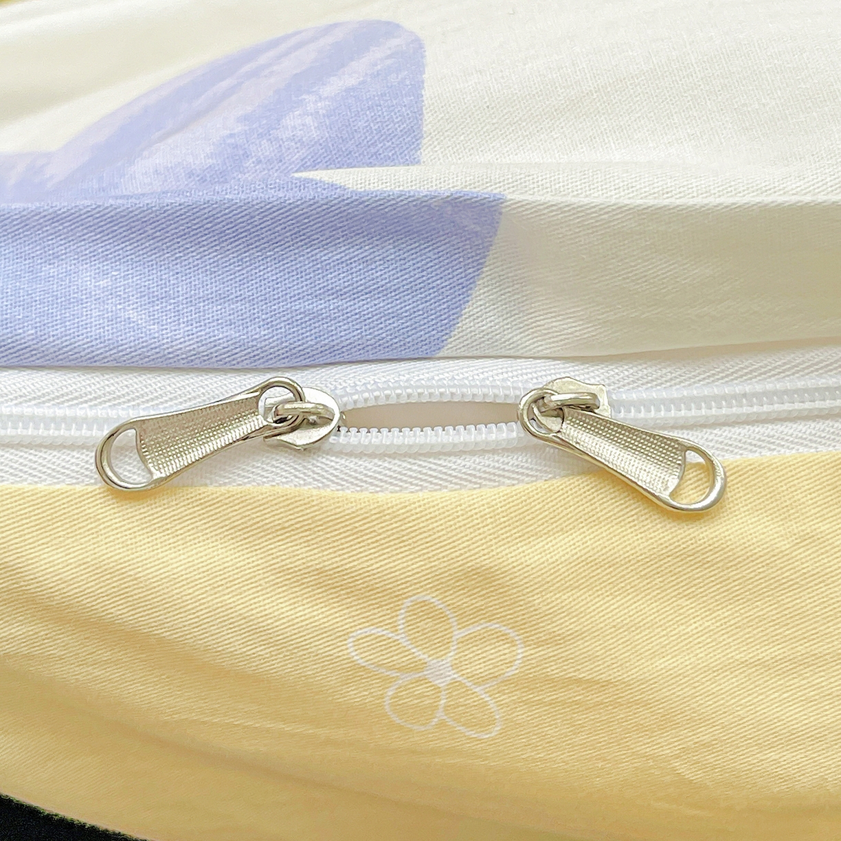 91家纺网 家纺一手货源 找家纺 恩泽家纺 2025新款加厚全棉纯棉印花系列被套单件-单被套 小兔花