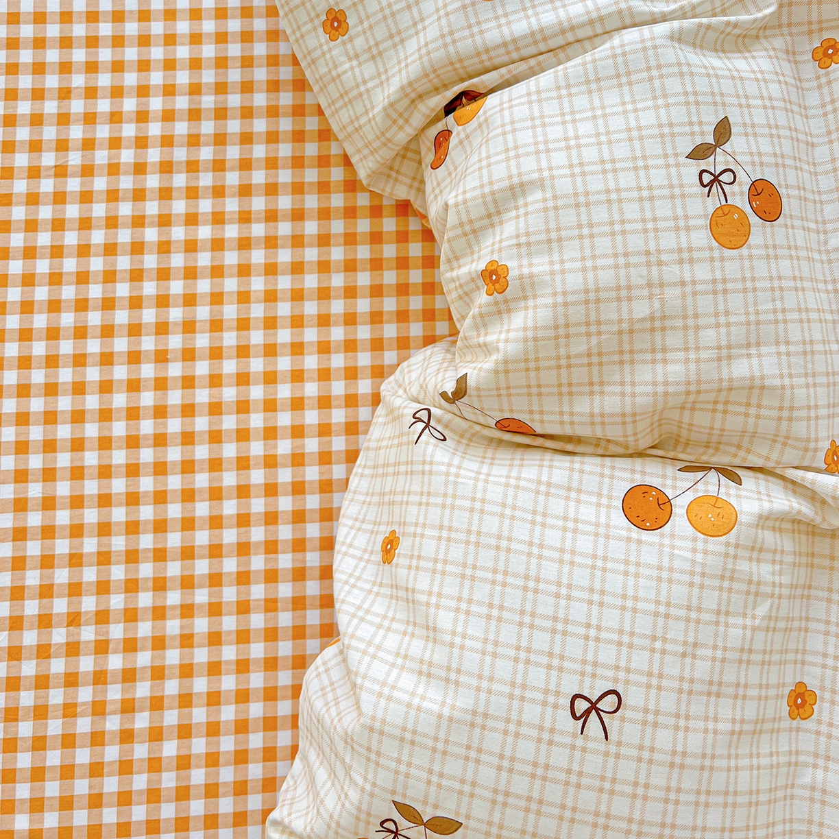 91家纺网 家纺一手货源 找家纺 恩泽家纺 2025新款加厚全棉纯棉印花系列被套单件-单被套 樱桃