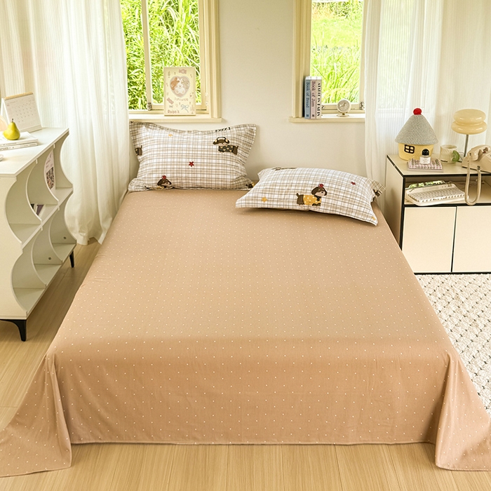 91家纺网 家纺一手货源 找家纺 卓越 工厂直营新款128*68全棉印花斜纹单枕套 酷比狗