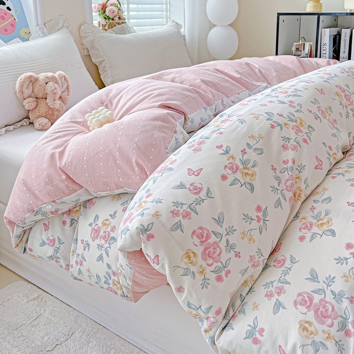 91家纺网 家纺一手货源 找家纺 恩泽家纺 2025新款加厚全棉纯棉印花系列被套单件-单被套 遇见浪漫