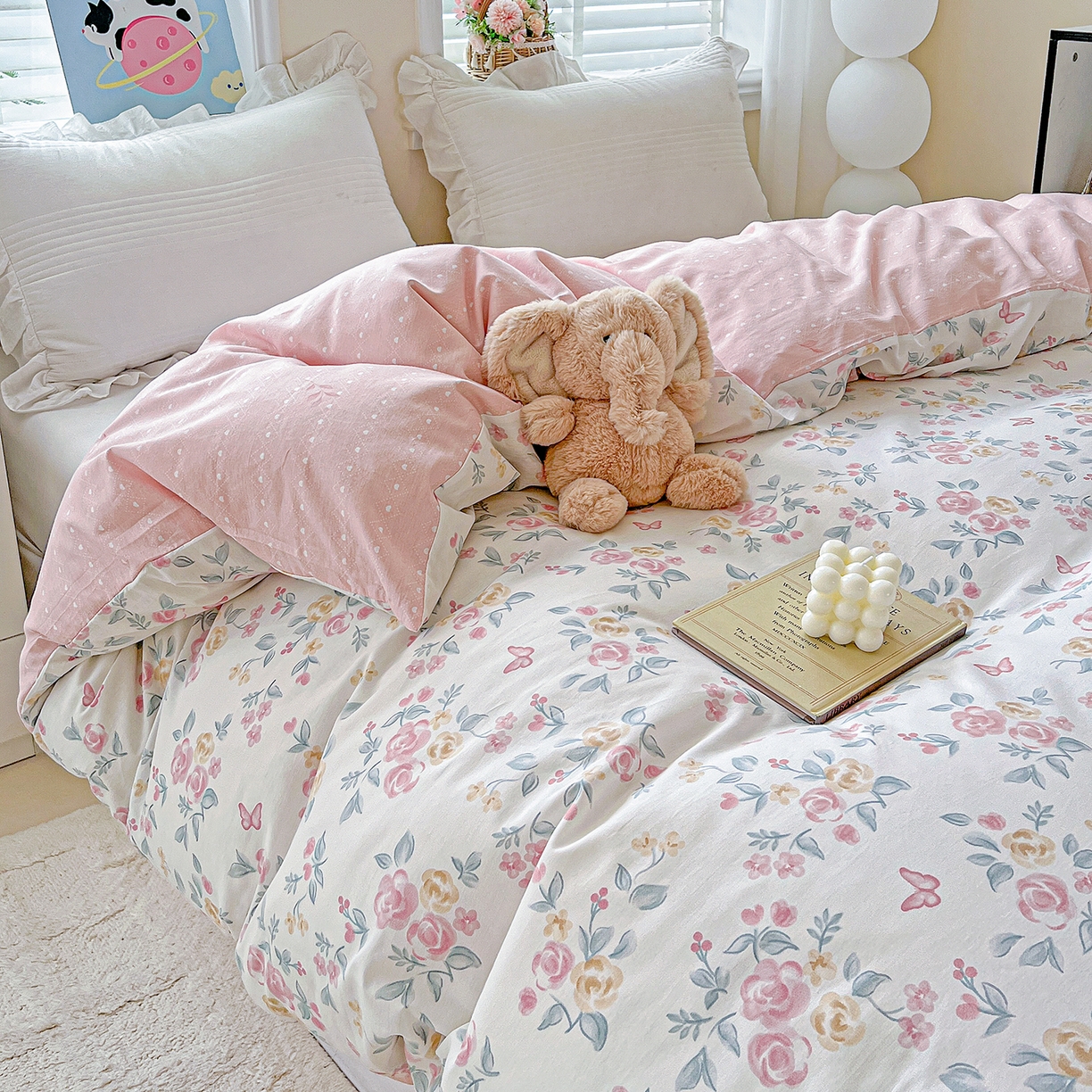 91家纺网 家纺一手货源 找家纺 恩泽家纺 2025新款加厚全棉纯棉印花系列被套单件-单被套 遇见浪漫