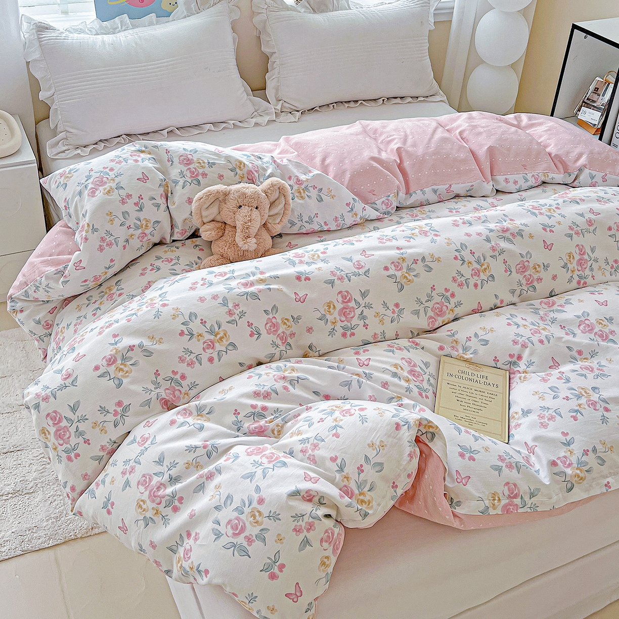 91家纺网 家纺一手货源 找家纺 恩泽家纺 2025新款加厚全棉纯棉印花系列被套单件-单被套 遇见浪漫