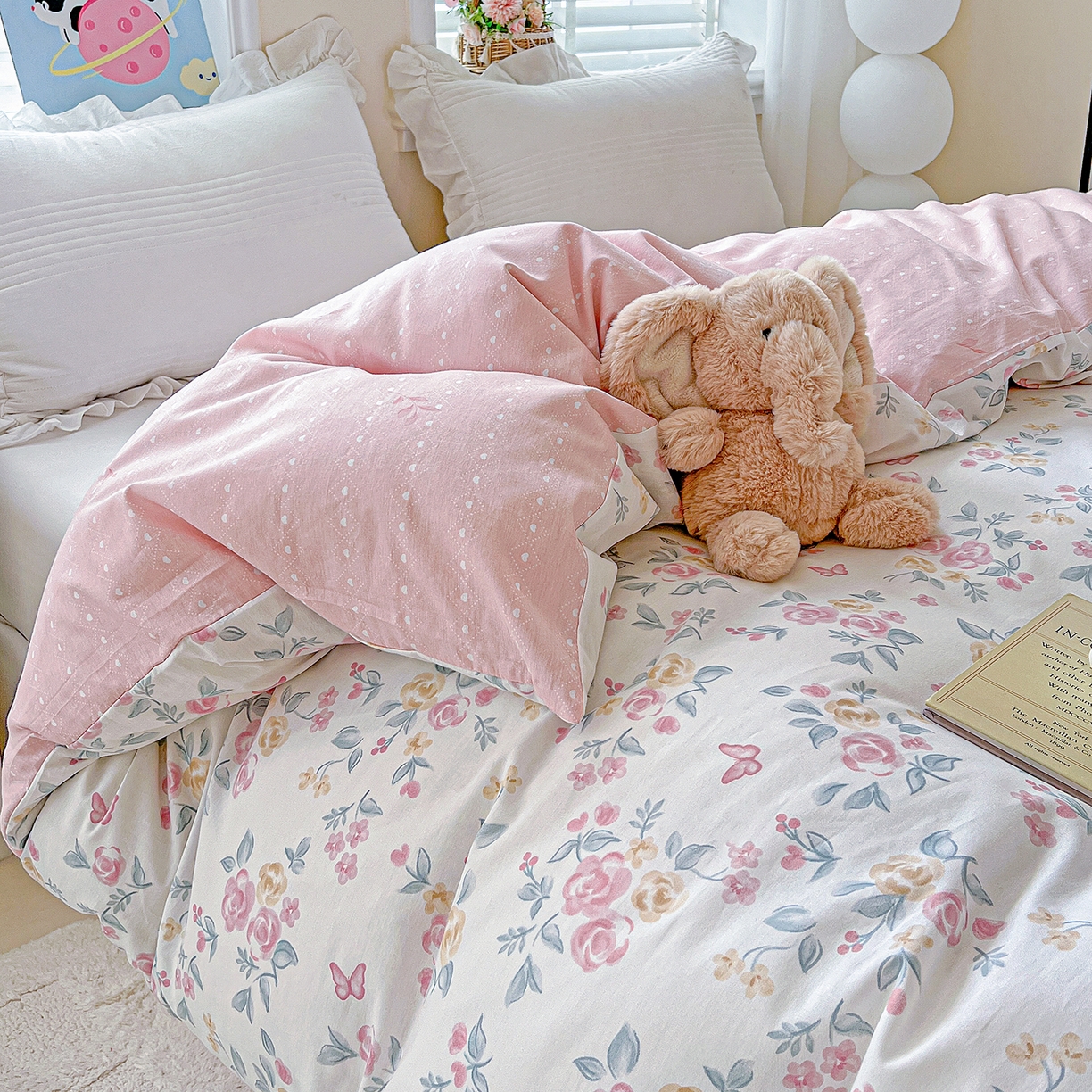 91家纺网 家纺一手货源 找家纺 恩泽家纺 2025新款加厚全棉纯棉印花系列被套单件-单被套 遇见浪漫