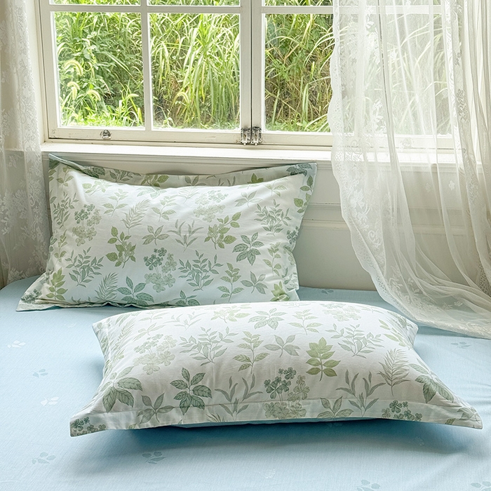 卓越 工厂直营新款128*68全棉印花斜纹单枕套 洛克庄园