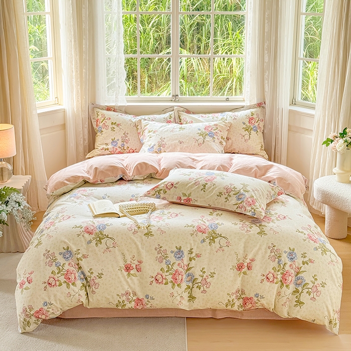 91家纺网 家纺一手货源 找家纺 卓越 工厂直营新款128*68全棉印花斜纹单枕套 南湘