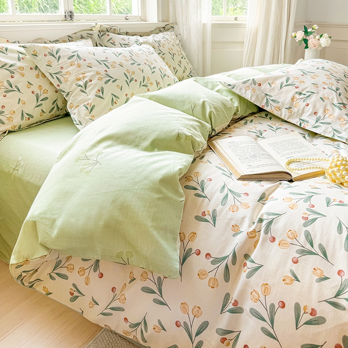 91家纺网 家纺一手货源 找家纺 卓越 工厂直营新款128*68全棉印花斜纹单枕套 千寻花语