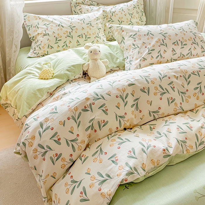 91家纺网 家纺一手货源 找家纺 卓越 工厂直营新款128*68全棉印花斜纹单枕套 千寻花语