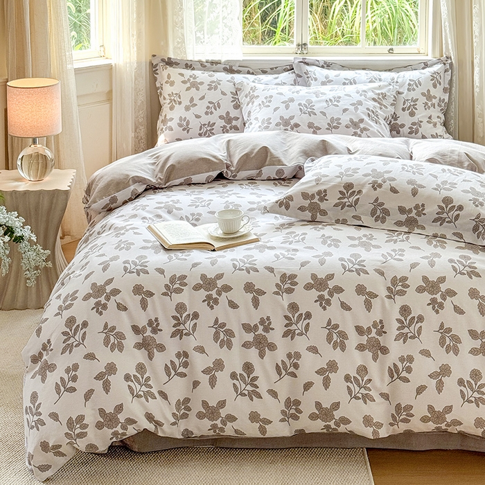 91家纺网 家纺一手货源 找家纺 卓越 工厂直营新款128*68全棉印花斜纹单枕套 秋茉里