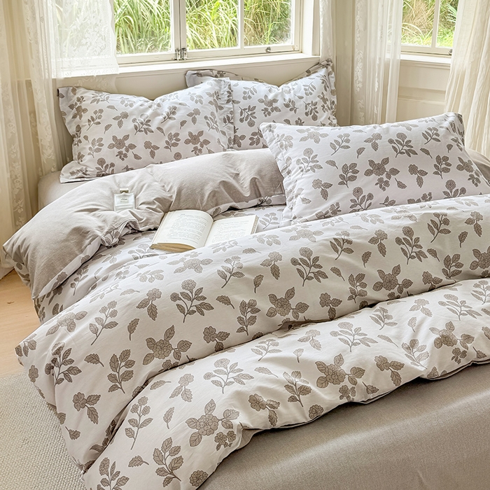 91家纺网 家纺一手货源 找家纺 卓越 工厂直营新款128*68全棉印花斜纹单枕套 秋茉里