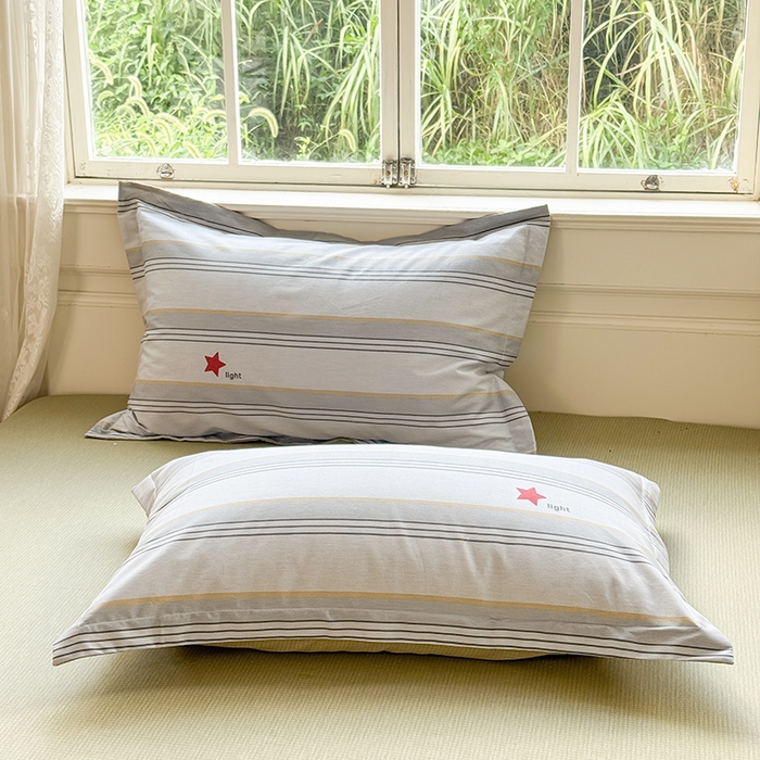 91家纺网 家纺一手货源 找家纺 卓越 工厂直营新款128*68全棉印花斜纹单枕套 时尚星辰