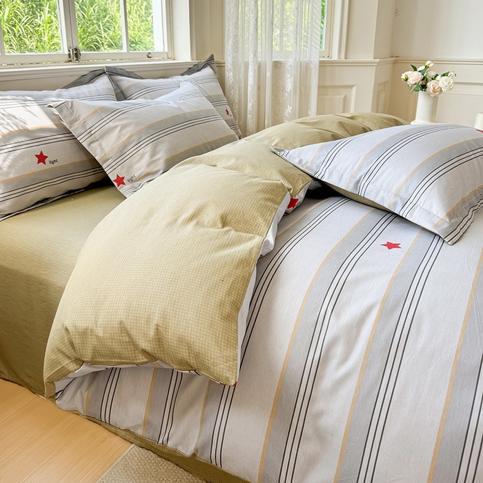 91家纺网 家纺一手货源 找家纺 卓越 工厂直营新款128*68全棉印花斜纹单枕套 时尚星辰