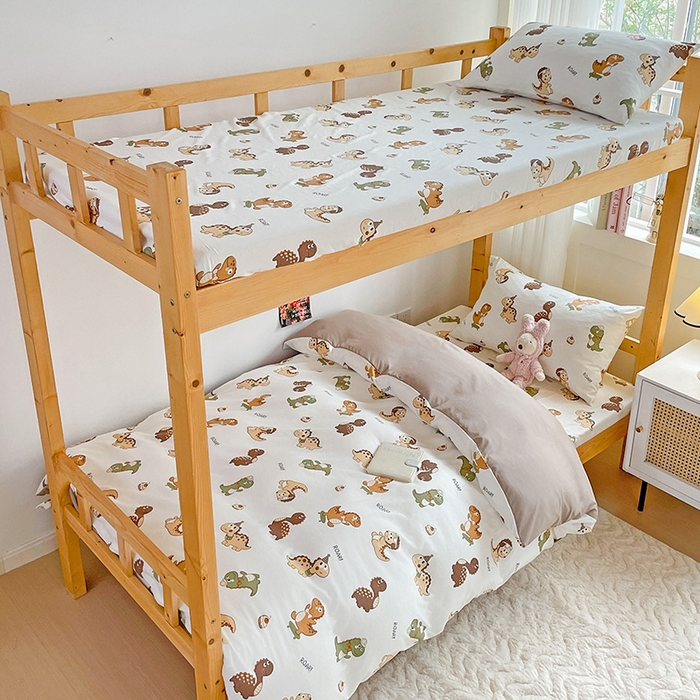 91家纺网 家纺一手货源 找家纺 纽缦家纺 2025新款A类水洗棉学生宿舍三件套上下铺三件套 炫酷龙