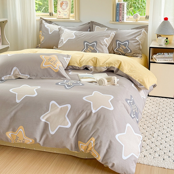 91家纺网 家纺一手货源 找家纺 卓越 工厂直营新款128*68全棉印花斜纹单枕套 星世界