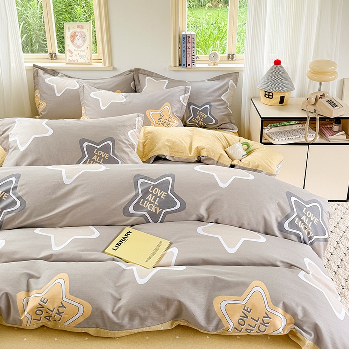 91家纺网 家纺一手货源 找家纺 卓越 工厂直营新款128*68全棉印花斜纹单枕套 星世界