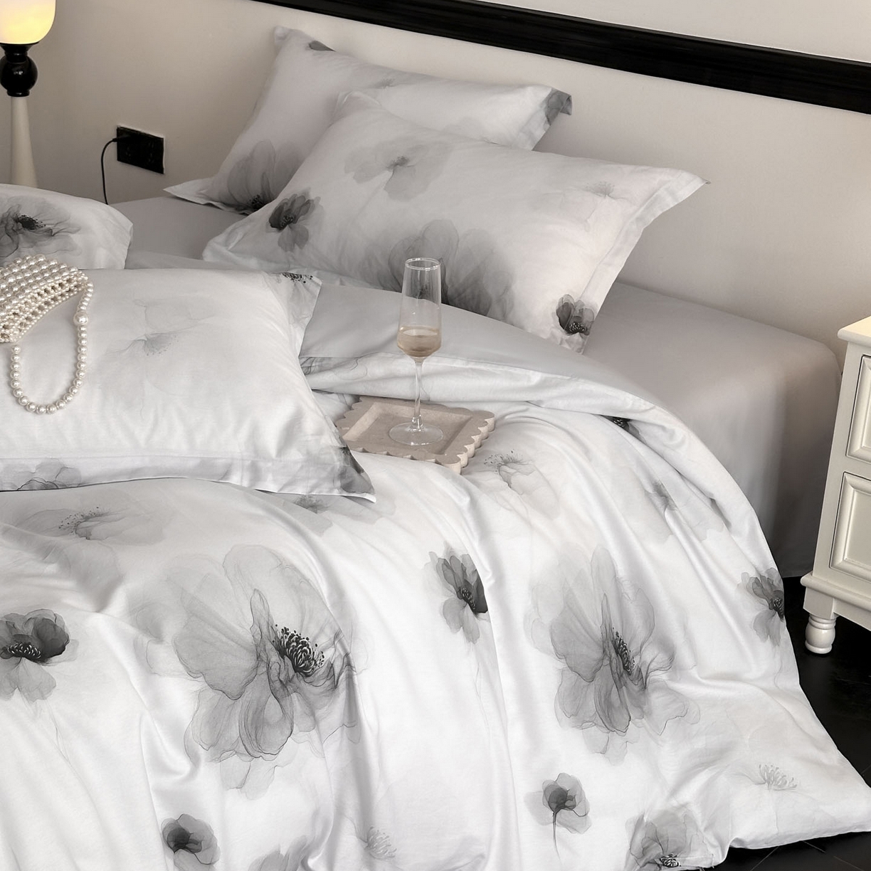 91家纺网 家纺一手货源 找家纺 （总）金鑫汇家纺 2025新款13372全棉纯棉高端数码印花四件套