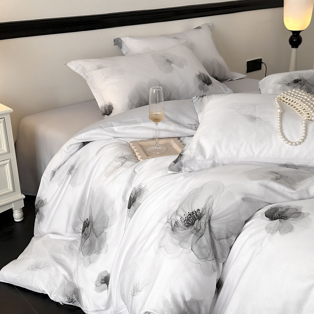 91家纺网 家纺一手货源 找家纺 （总）金鑫汇家纺 2025新款13372全棉纯棉高端数码印花四件套