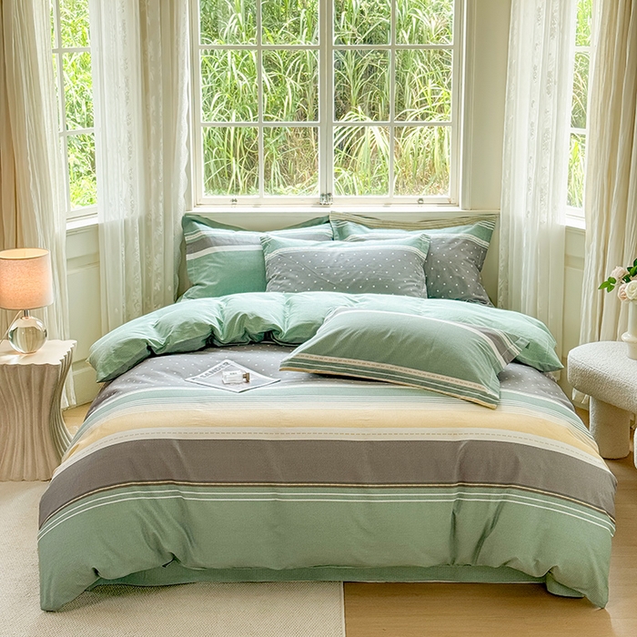 91家纺网 家纺一手货源 找家纺 卓越 工厂直营新款128*68全棉印花斜纹单被套 安加尔