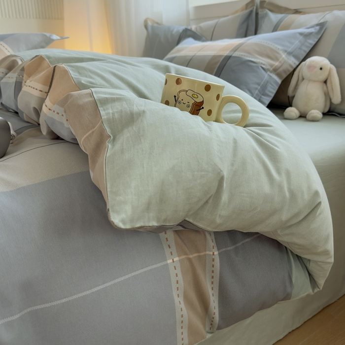 91家纺网 家纺一手货源 找家纺 卓越 工厂直营新款128*68全棉印花斜纹单被套 法蒂