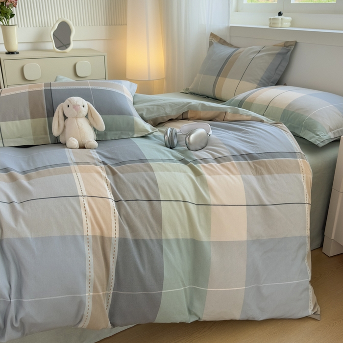 91家纺网 家纺一手货源 找家纺 卓越 工厂直营新款128*68全棉印花斜纹单被套 法蒂