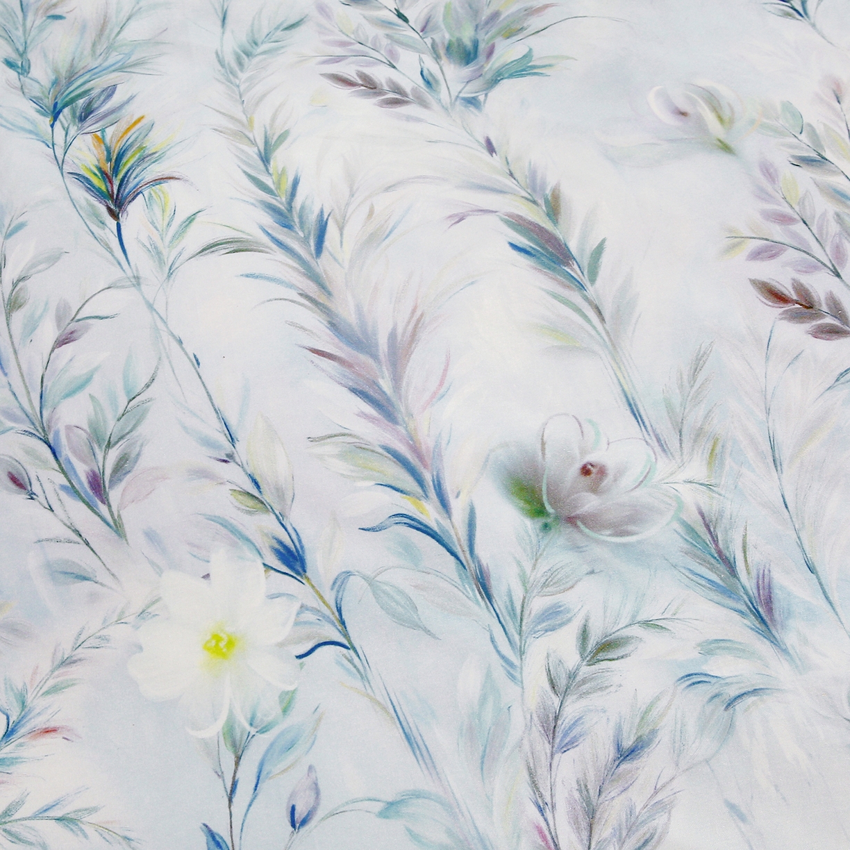 91家纺网 家纺一手货源 找家纺 金鑫汇家纺 2025新款13772全棉纯棉高端数码印花单被套 被套单件 幽兰生香-蓝