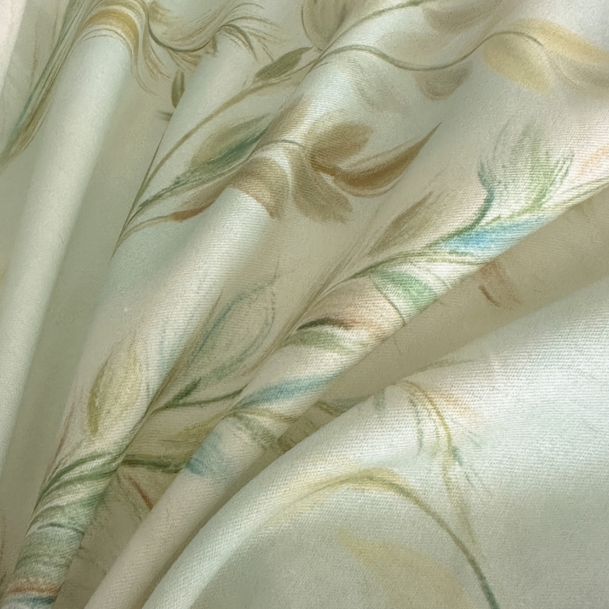 91家纺网 家纺一手货源 找家纺 金鑫汇家纺 2025新款13772全棉纯棉高端数码印花单被套 被套单件 幽兰生香-绿