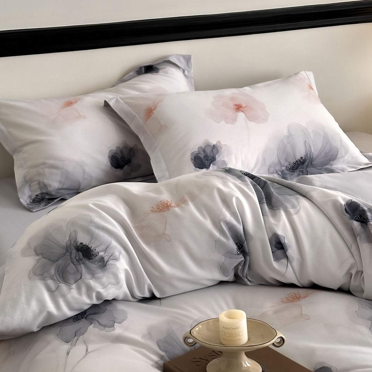 91家纺网 家纺一手货源 找家纺 金鑫汇家纺 2025新款13772全棉纯棉高端数码印花单被套 被套单件 春晓-紫